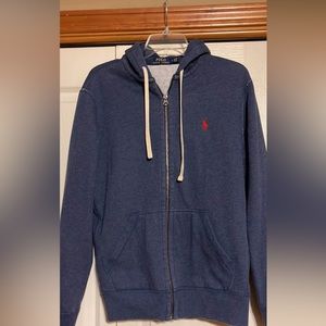 Polo zip up hoodie jacket